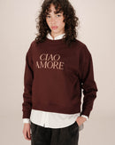 Burgundy Sigil Printed Sweatshirt