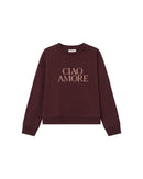 Burgundy Sigil Printed Sweatshirt