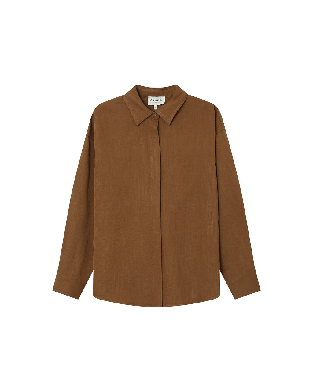 Straight Shirt Khaki Stripe