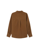 Khaki Stripe Straight Shirt