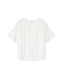 Straight Top With Gathers Ivory Seagal