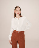 Straight Blouse With Gathers Ivory Savannah