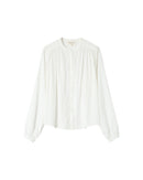 Straight Blouse With Gathers Ivory Savannah