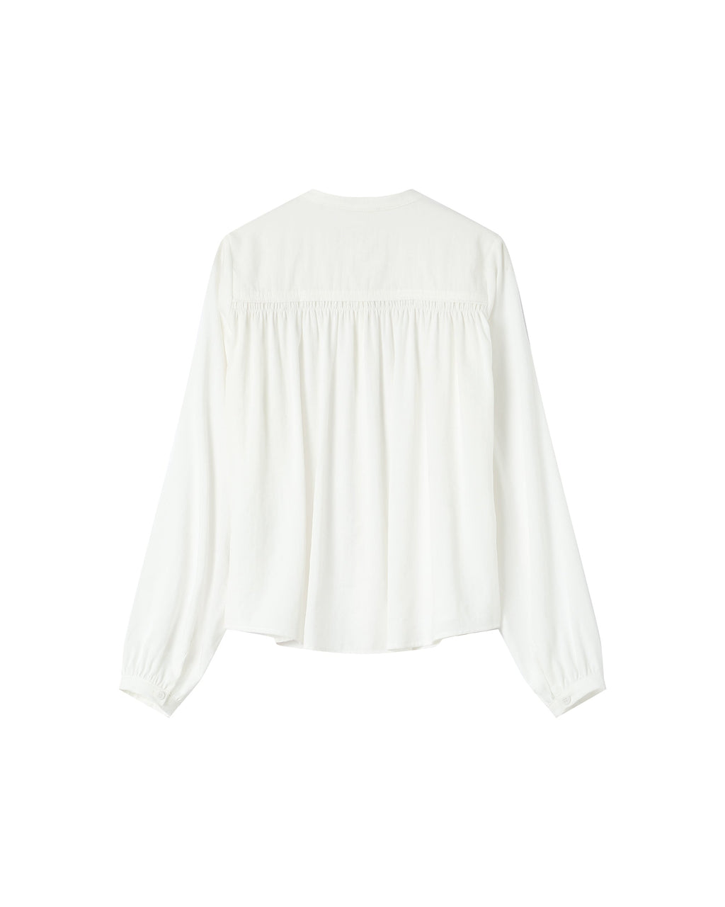 Blusa Recta Con Fruncidos Marfil Savannah