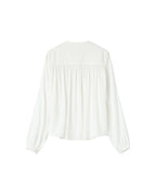 Blusa Recta Con Fruncidos Marfil Savannah