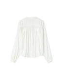 Straight Blouse With Gathers Ivory Savannah