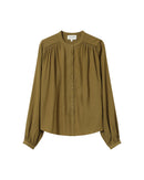 Blusa Recta Fruncida Olive Savannah