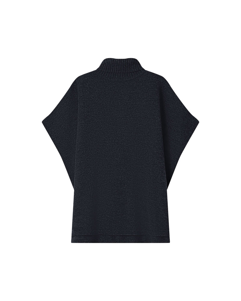 Poncho de temporada azul marino