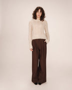 Vanilla Cable-Knit Jumper Sabin