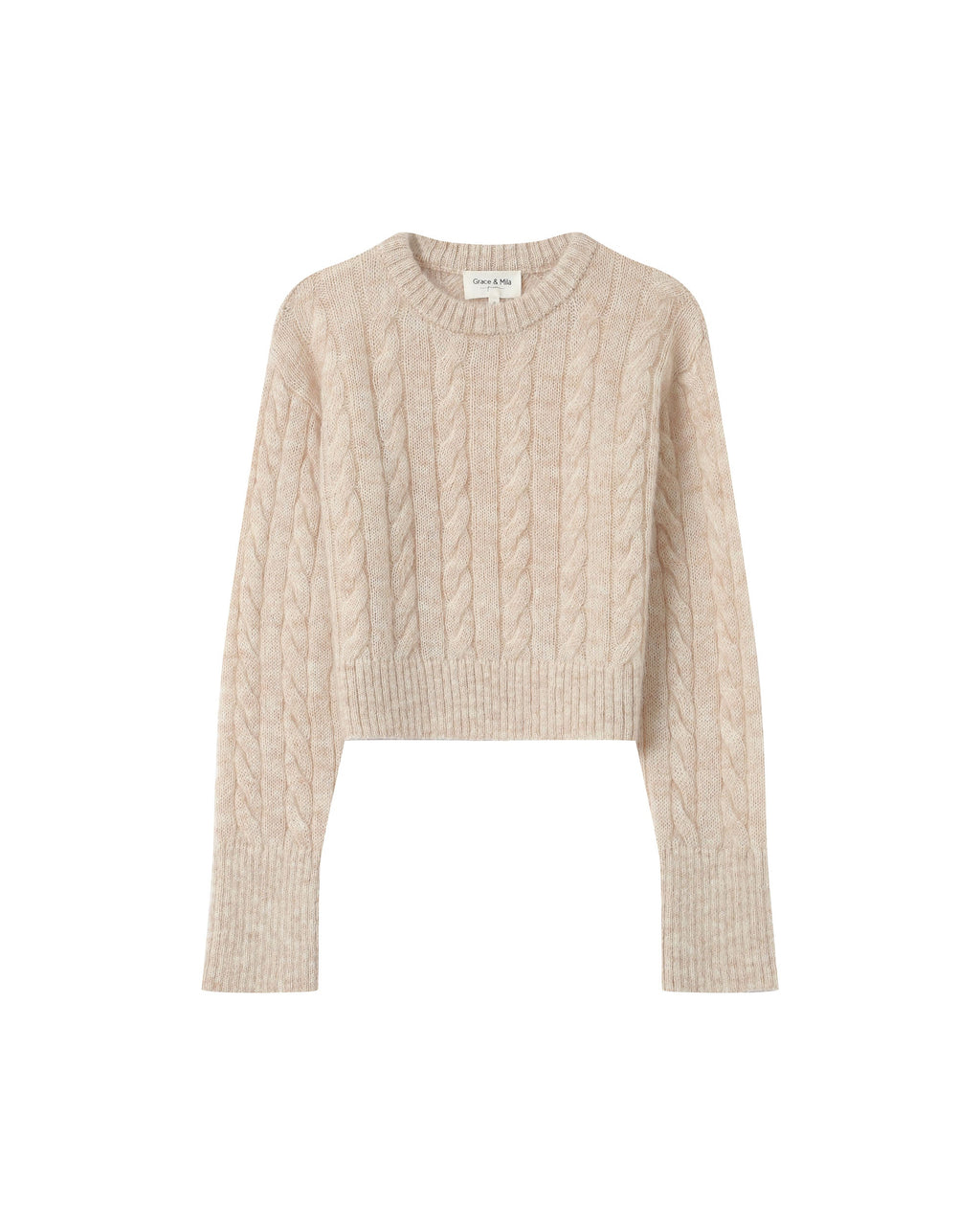Vanilla Cable-Knit Jumper Sabin