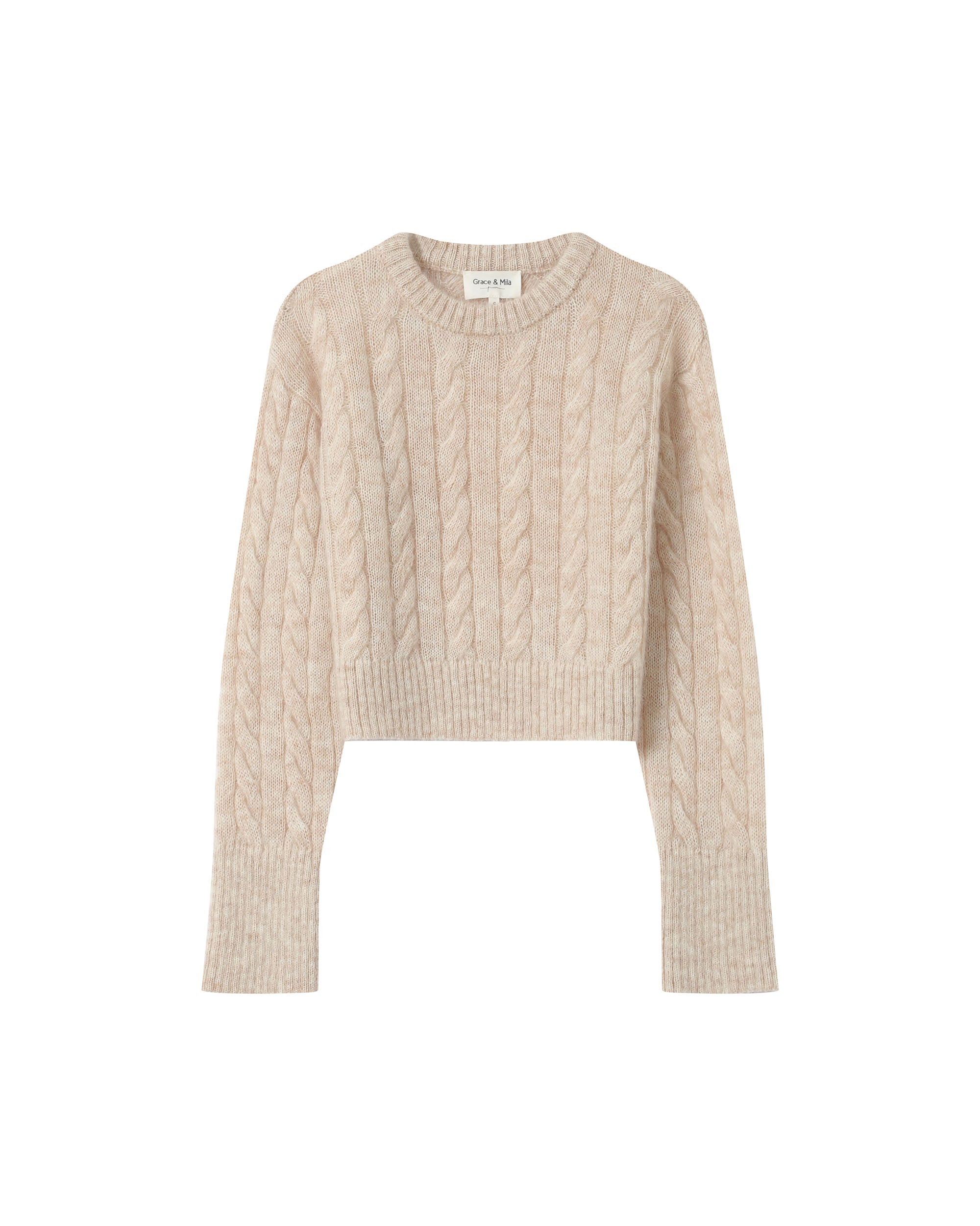 Vanilla Cable-Knit Jumper Sabin
