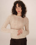 Vanilla Cable-Knit Jumper Sabin