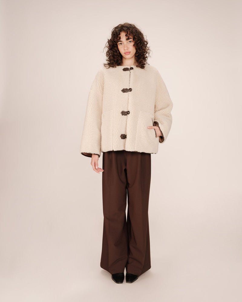 Oversized Ecru Coat Simon