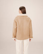 Manteau Swan - Beige Rose