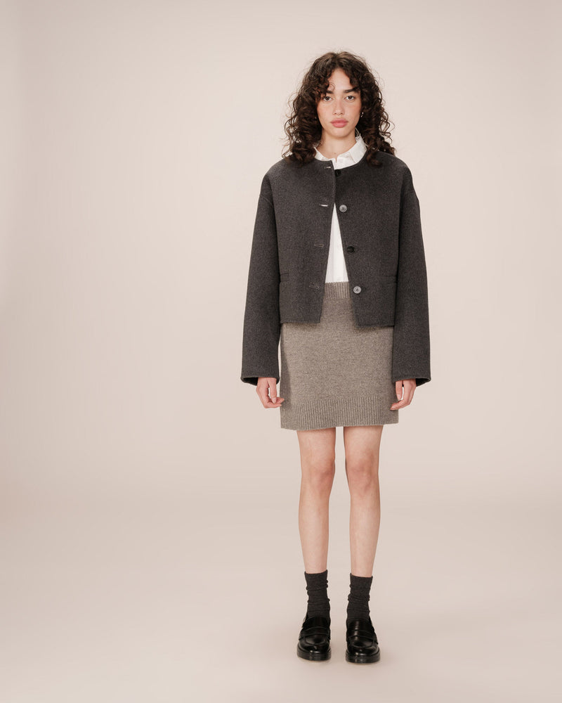 Boxy Jacket Anthracite Stomy