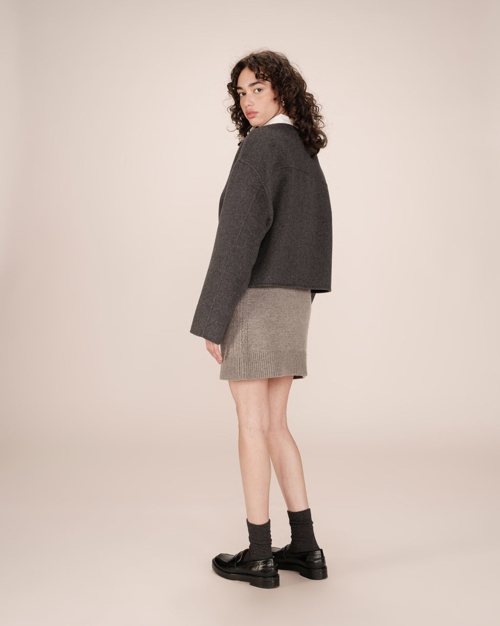 Chaqueta Boxy Antracita Stomy