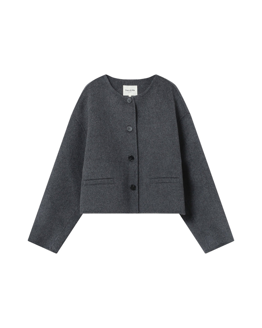 Chaqueta Boxy Antracita Stomy