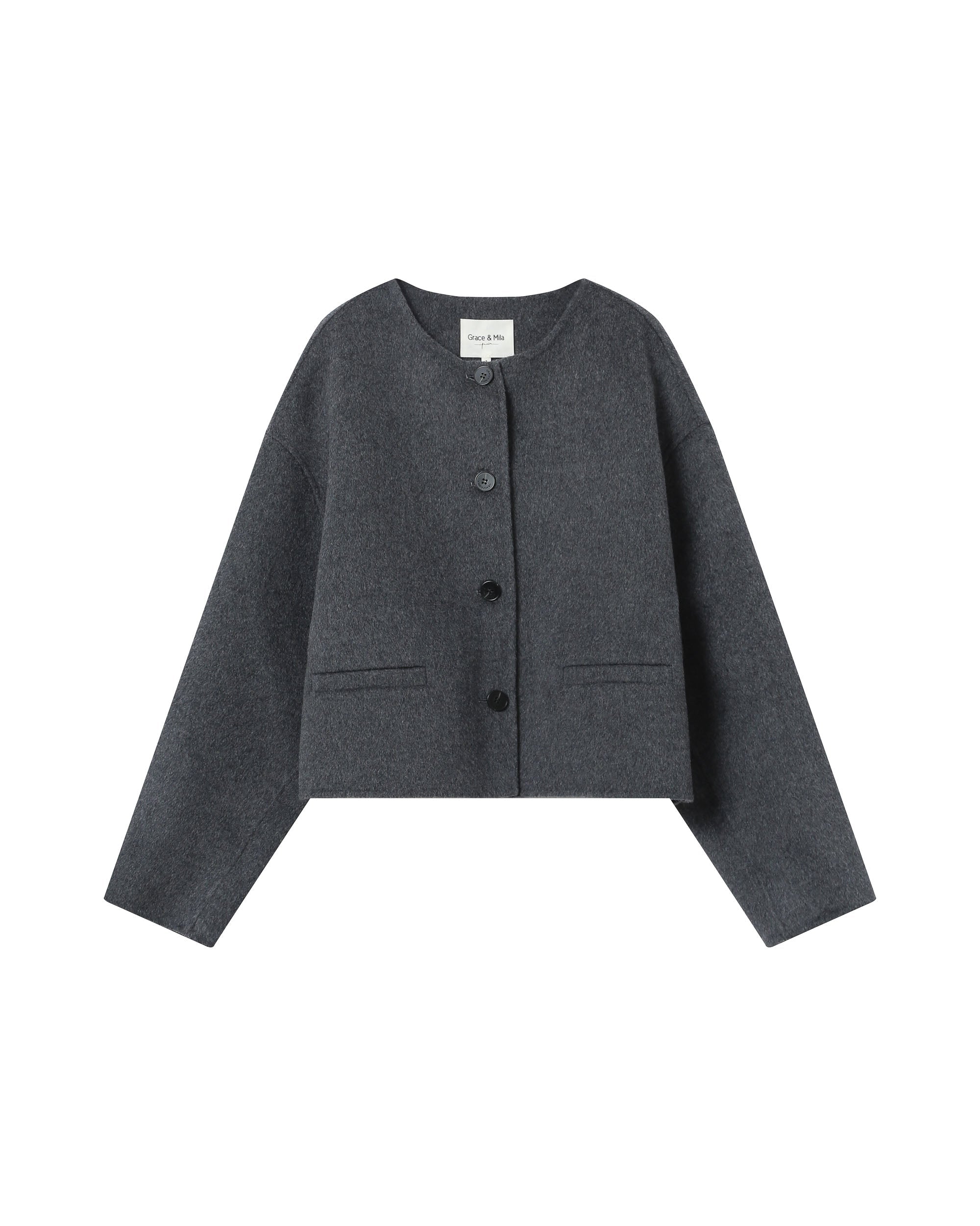 Chaqueta Boxy Antracita Stomy