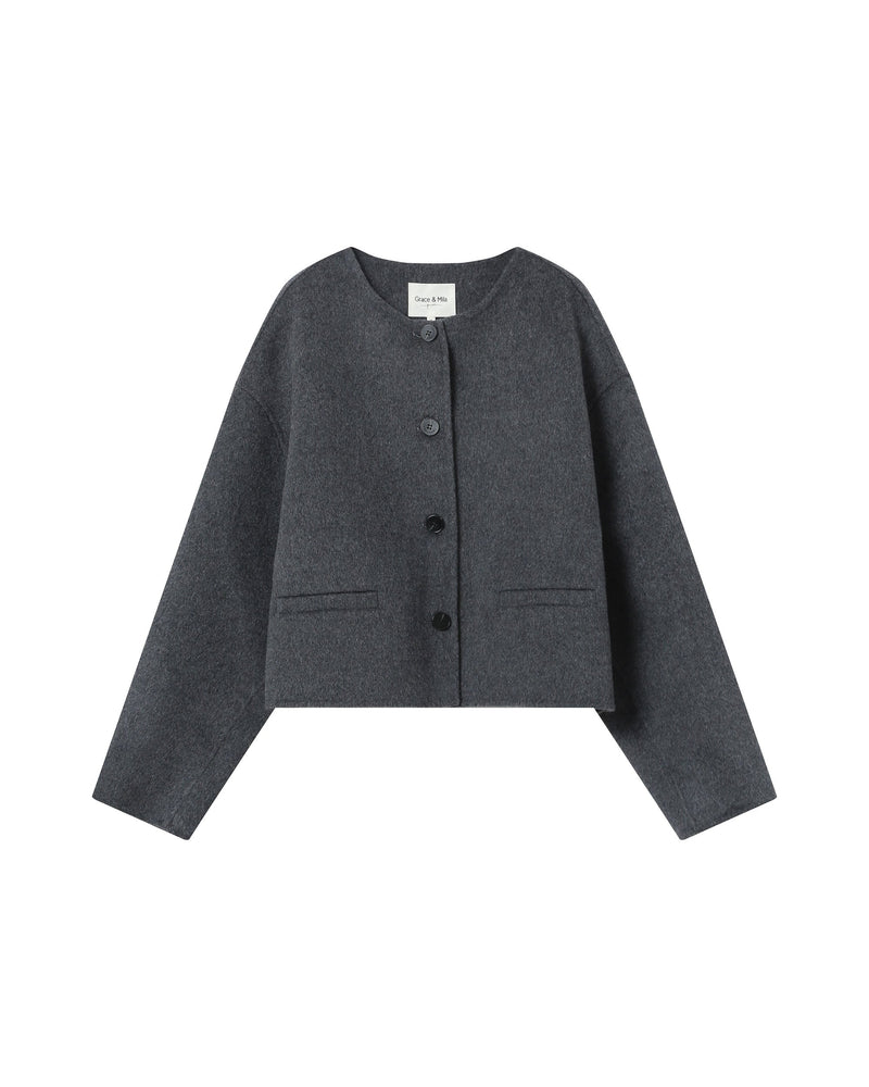 Boxy Jacket Anthracite Stomy