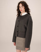 Chaqueta Boxy Antracita Stomy