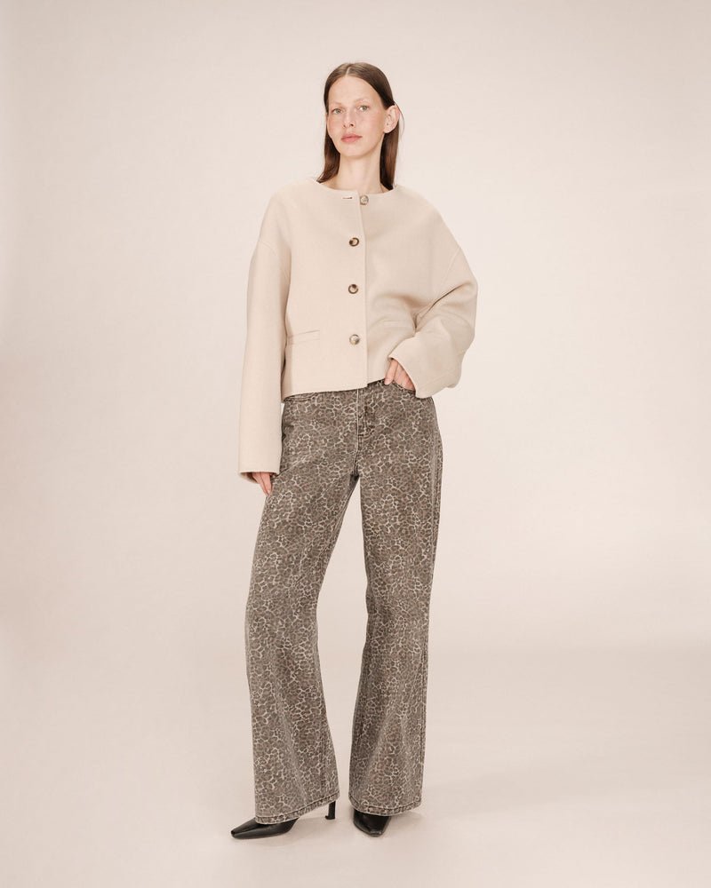 Boxy Jacket Greige Stomy