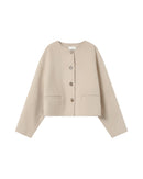 Boxy Jacket Greige Stomy