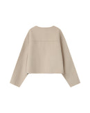 Boxy Jacket Greige Stomy