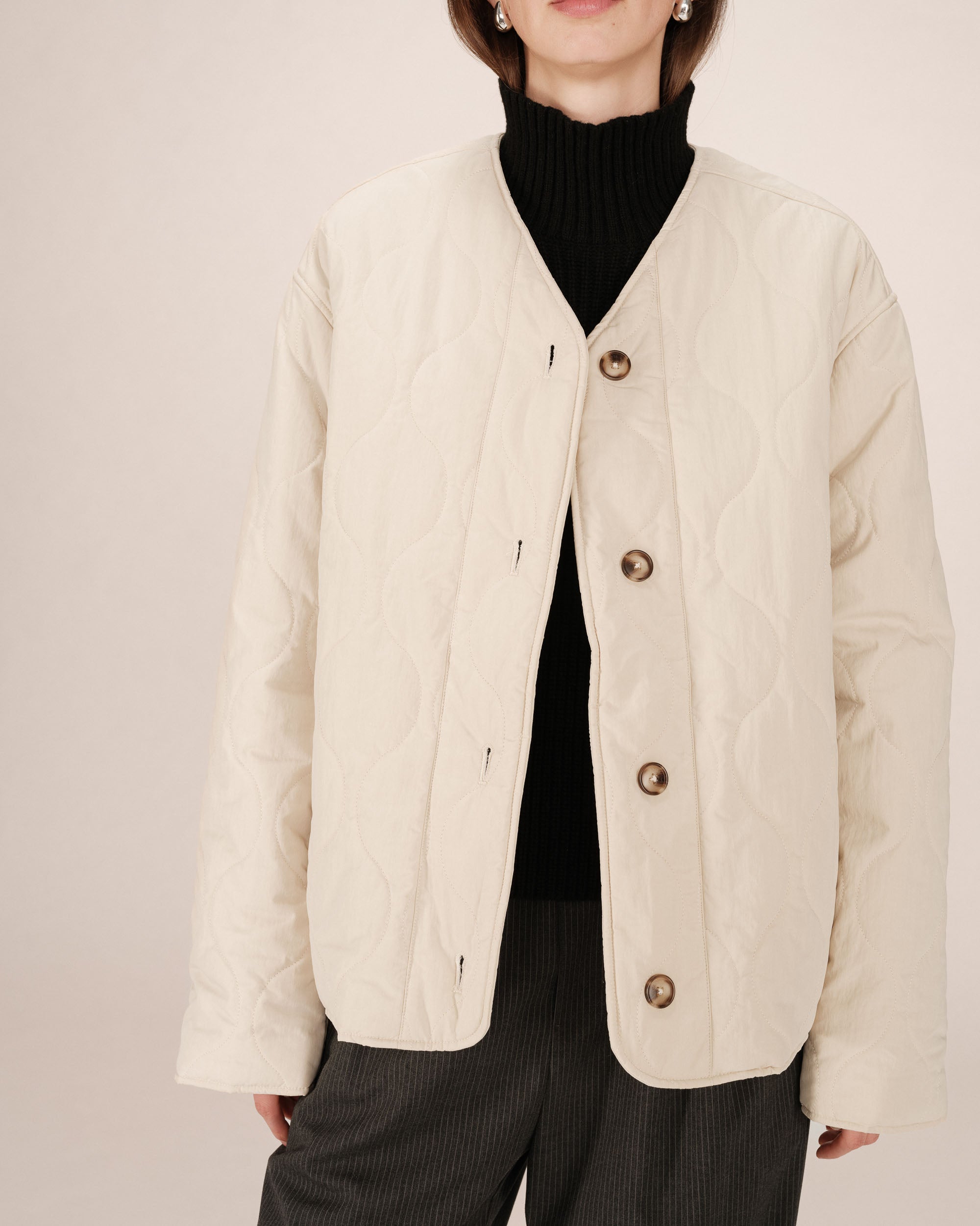 Plumífero Acolchado Beige Shania