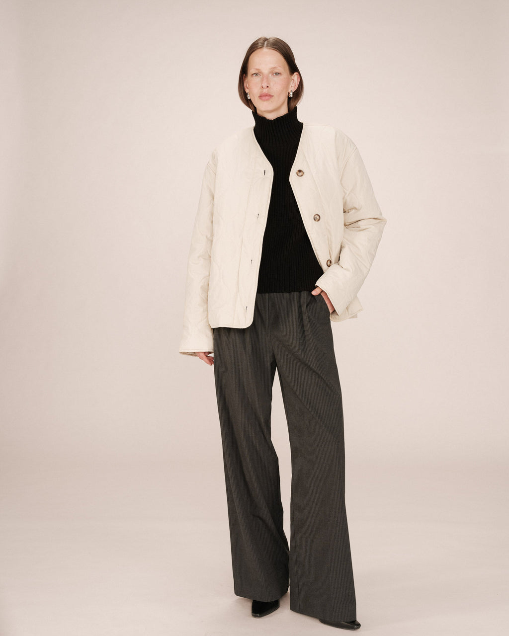 Plumífero Acolchado Beige Shania