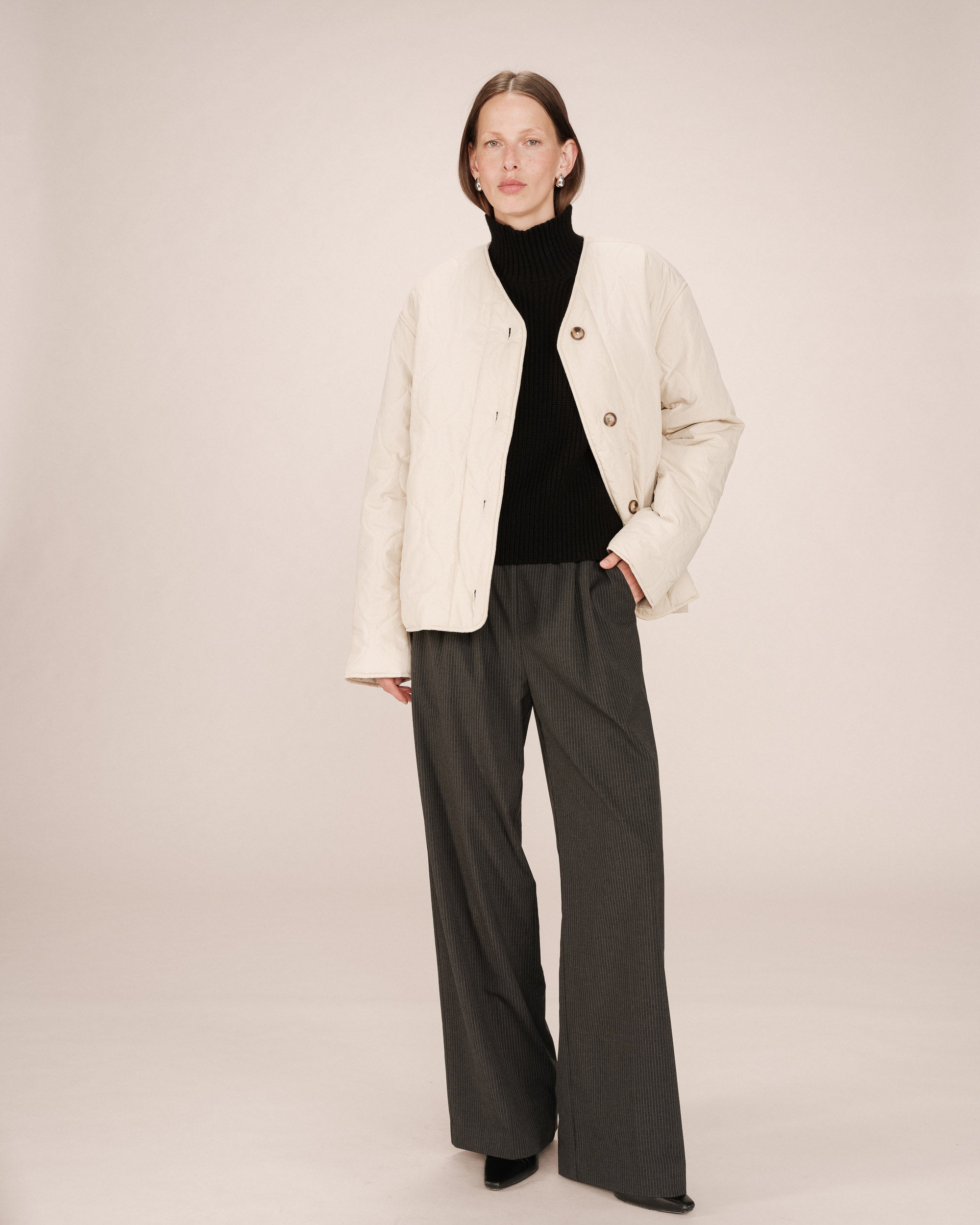 Plumífero Acolchado Beige Shania