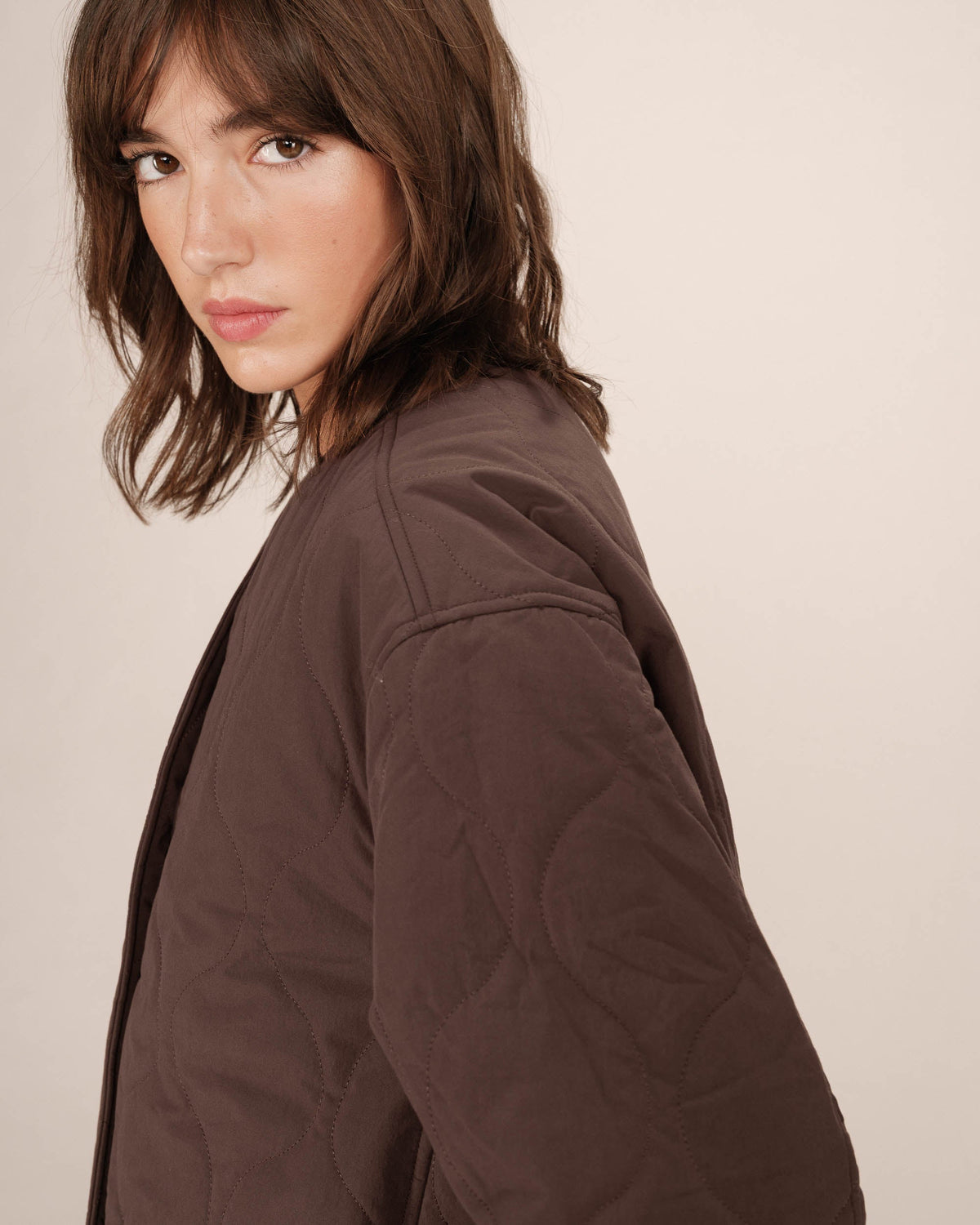 Chaqueta acolchada Shania - Chocolate