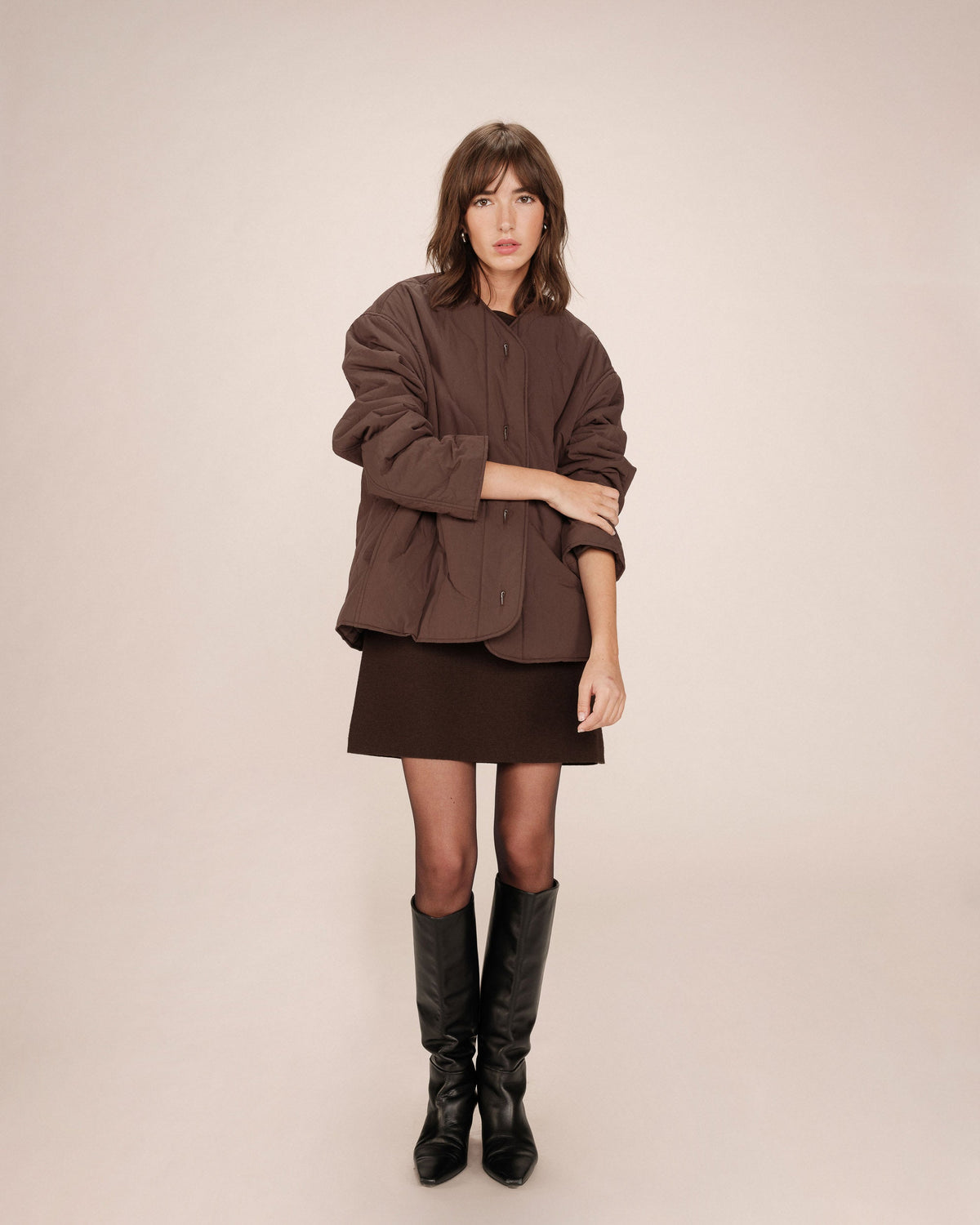 Chaqueta acolchada Shania - Chocolate
