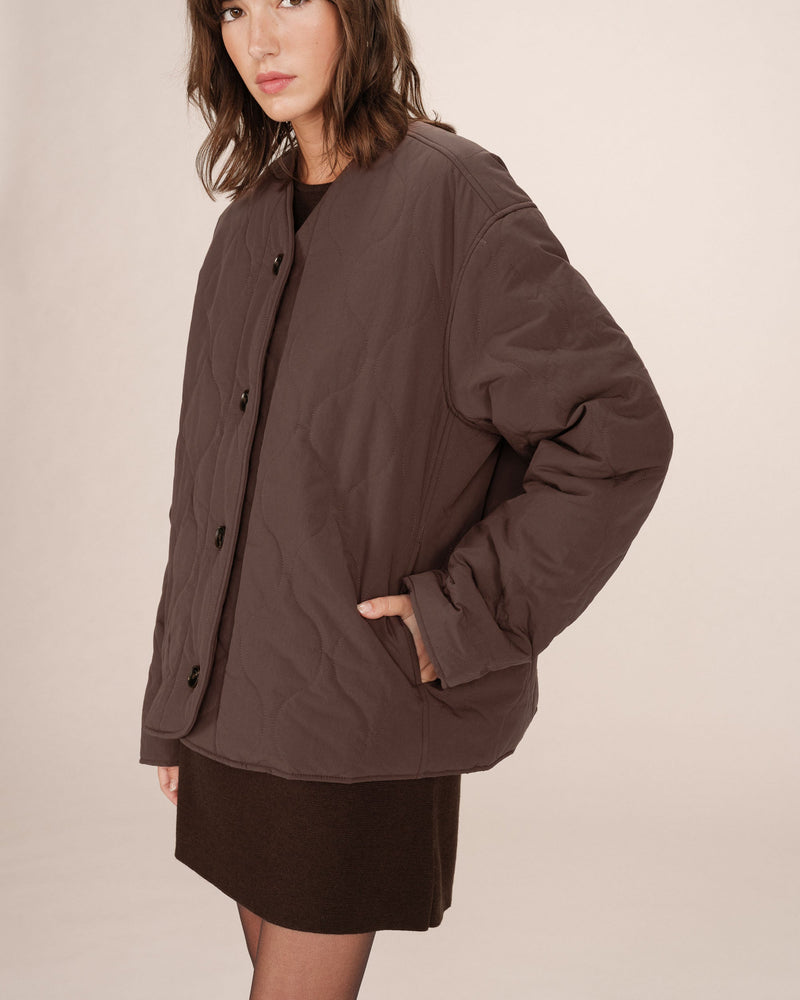 Doudoune Matelassée Chocolat Shania