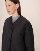 Shania Black Quilted Down Jacket