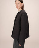 Shania Black Quilted Down Jacket
