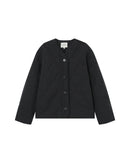 Shania Black Quilted Down Jacket