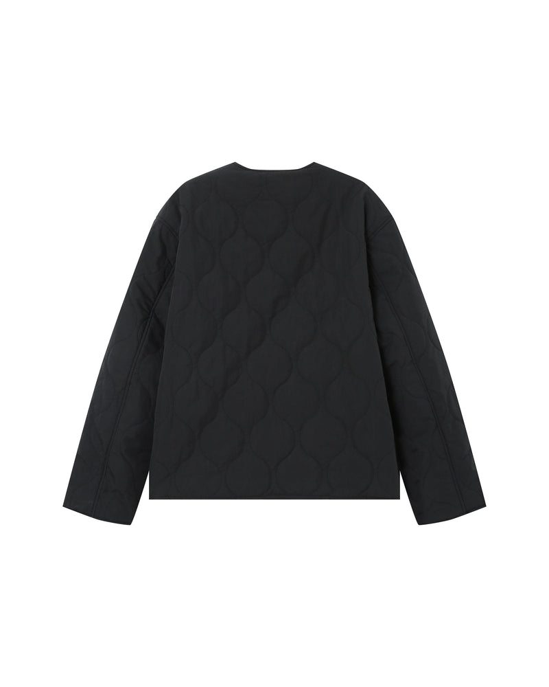 Shania Black Quilted Down Jacket