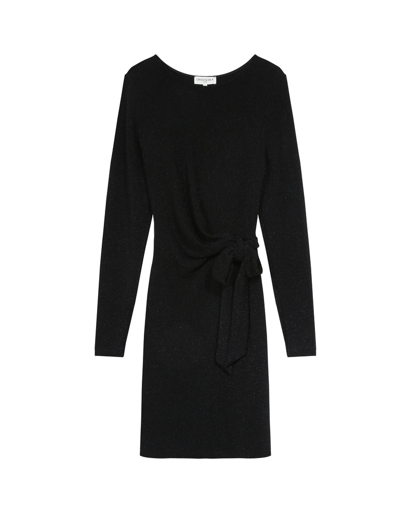 Kurzes Kleid Tea - Schwarz