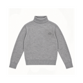 Maglione Dolcevita In Lana Ricamato - Grigio