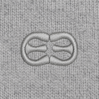 Maglione Dolcevita In Lana Ricamato - Grigio