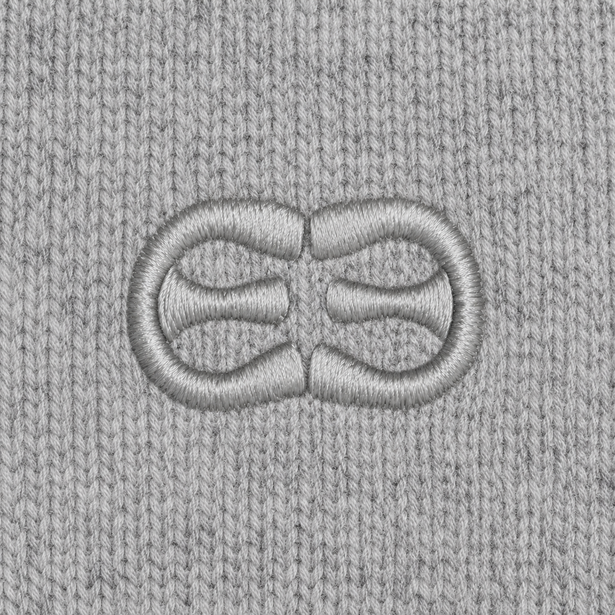 Maglione Dolcevita In Lana Ricamato - Grigio