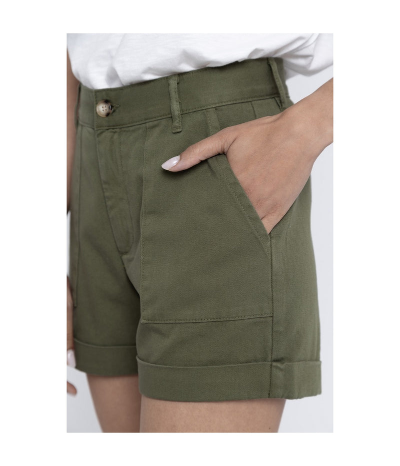 Short Lola Twill - Khaki - Femme