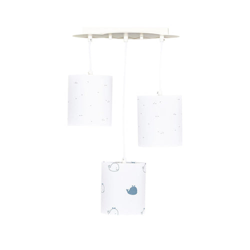 Suspension Lumineuse En Coton Blanc