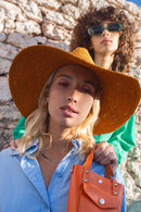 Chapeau Fedora Raphia Jelly