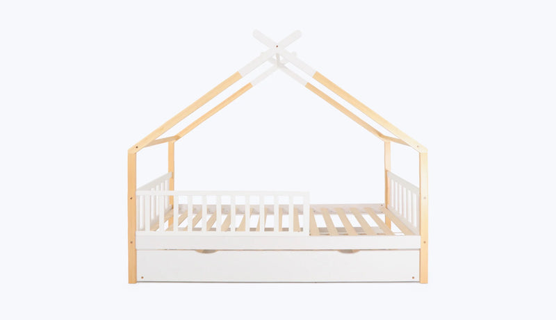 Cama cabina Odyssey con barrera y cajón con somier