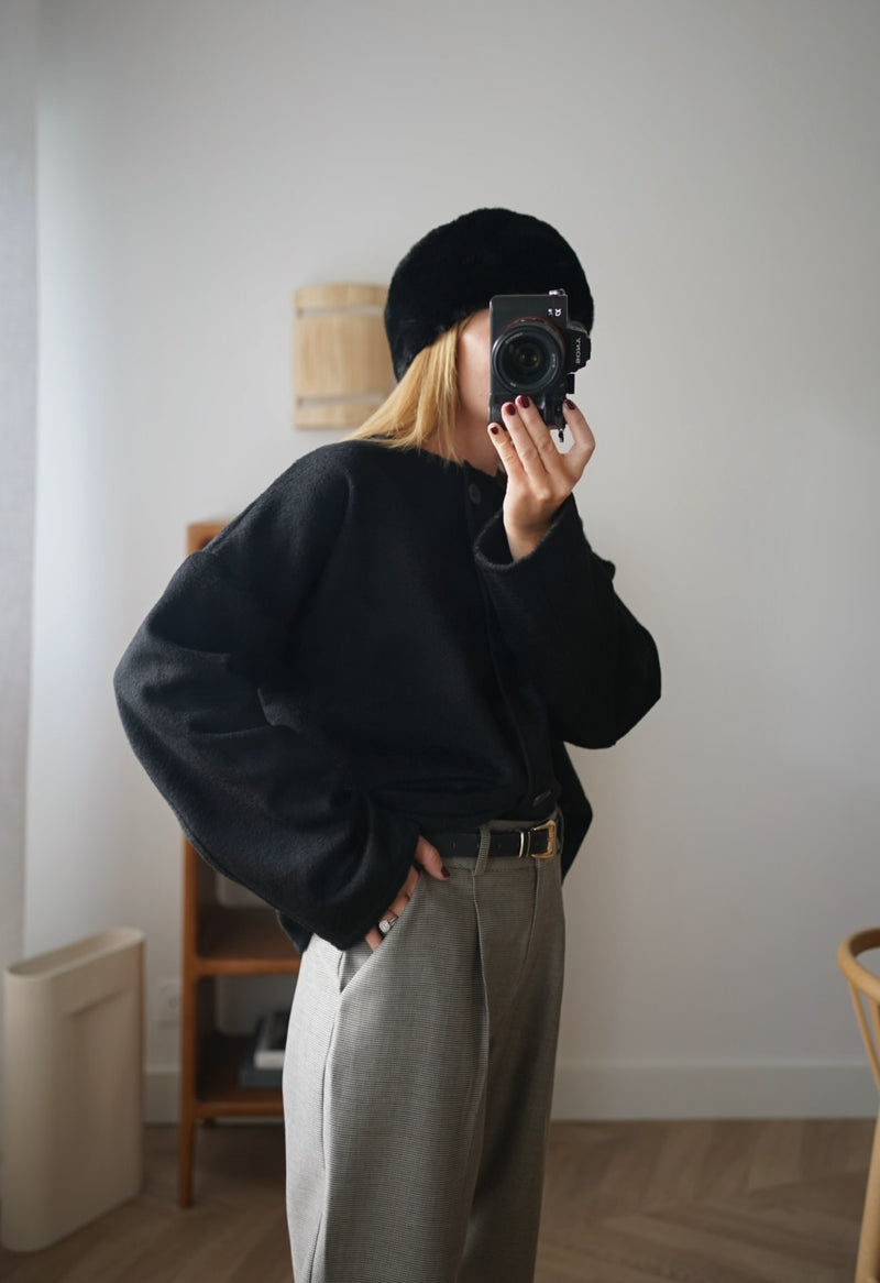 Cardigan Etoffe - Black