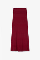 Jupe Lurex Maille Bordeaux