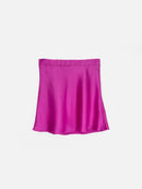 Jupe En Satin Violet