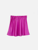 Violet Satin Skirt