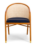 Fauteuil - Cavallo - Collaboration Kvadrat Et Raf Simons - Brun Et Bleu